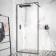 Munich Matt Black Framed Easy Clean 8mm Wet Room Shower Glass Panel 900mm