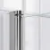 Abingdon 1700mm Dove Grey Roll Top Shower Bath - White Claw Feet & 6mm Easy Clean Screen