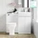 Trent Gloss White Combination Vanity Basin and Atlanta Toilet 1000mm