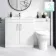 Mersey Gloss White Combination Vanity Basin and Miami Toilet 1300mm