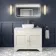 Lucia Chalk White Vanity with Marble Top & Curved Counter Top Basin 1030mm - Brushed Brass Accents