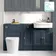 Monaco Inky Blue Combination Vanity Traditional Basin and Boston Toilet 1500mm