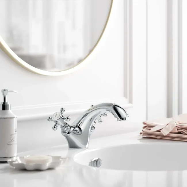 Thames Traditional Chrome Basin Mixer Tap