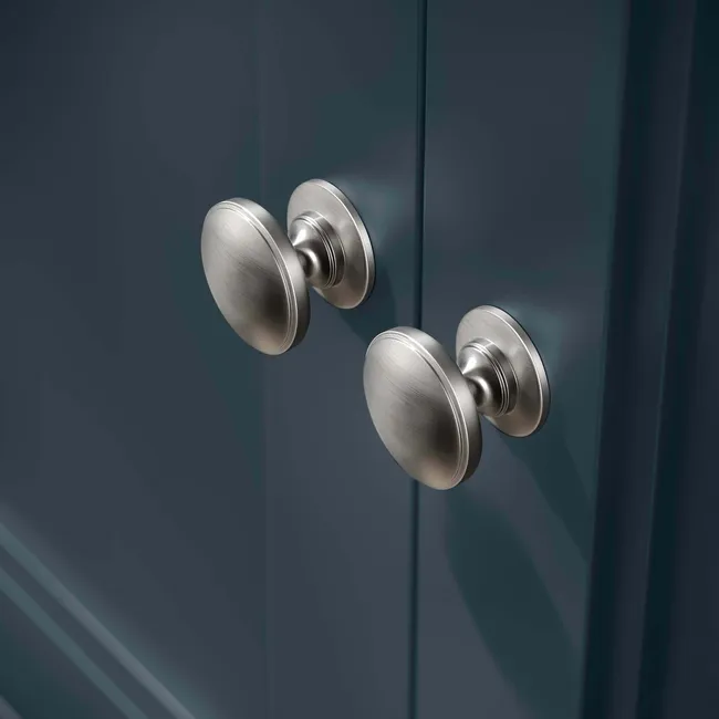 Monaco Inky Blue Combination Vanity Traditional Basin with Marble Top & Atlanta Toilet 1200mm