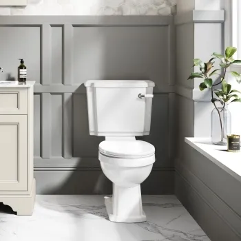 Hudson Traditional Close Coupled Toilet With Soft Close Seat