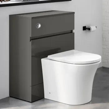 Foster Tungsten Grey Back To Wall Unit and Tucson Toilet