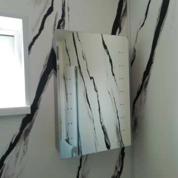 Madison Battery Operated Illuminated LED Cloakroom Mirror Cabinet 600x400mm