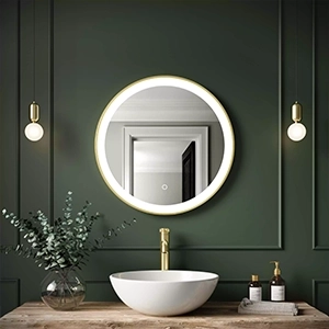 Brushed Brass Mirrors & Cabinets