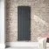 Faro Anthracite Double Flat Panel Vertical Radiator 1600x560mm