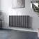 Marbella Anthracite Single Oval Panel Radiator 600x1200mm