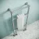 Gibraltar Slimline Small White Traditional Heated Towel Radiator (Flat Top Rail)