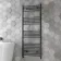 Barcelona Anthracite Straight Heated Towel Rail 1600x600mm