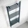Barcelona Inky Blue Straight Heated Towel Rail 1200x500mm