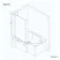 4mm L Shaped Fixed Bath Screen