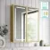 Mia Matt Brass Illuminated LED Mirror Cabinet 710x600mm