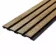 Trepanel Aqua 3D® Waterproof Smoked Oak Brown Wood Effect Slat Panels 3 Pack (Covers 1.39 SQM)