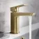 Soar Brushed Brass Basin & Shower Bath Mixer Tap Set