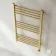 Barcelona Electric Brushed Brass Straight Heated Towel Rail 1000x600mm