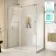 Prague Brushed Brass 8mm Sliding Shower Enclosure 1600x800mm