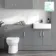 Harper Stone Grey Combination Vanity Basin and Miami Toilet 1500mm