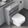 Foster Stone Grey Back To Wall Unit and Seattle Toilet