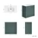 Milos Mystic Green Basin Vanity 800mm - Brushed Handles