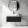 Sorrento Fluted Matt Black Wall Hung Drawer Vanity with Marble Top & Reno Basin 1000mm