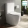 Utah Rimless Close Coupled Toilet With Premium Soft Close Slim Seat