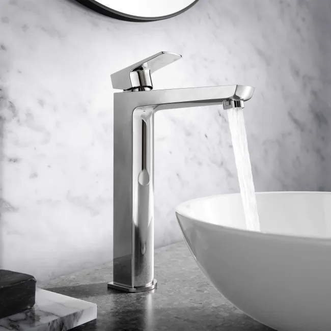 Soar Chrome High Rise Basin Mixer Tap