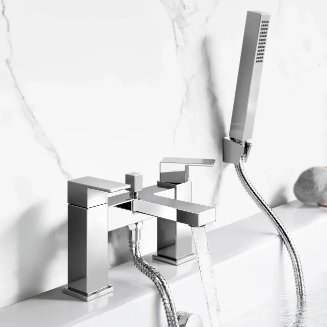 Tamar Chrome Bath Filler & Handheld Shower