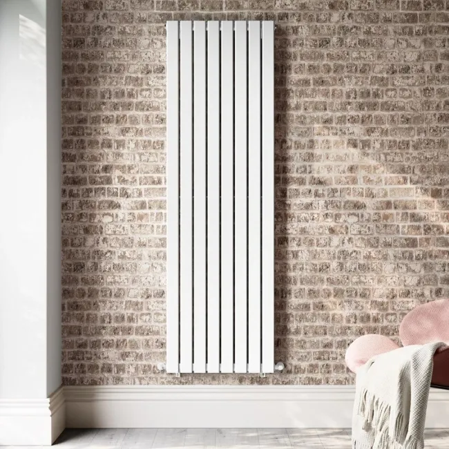 Faro White Double Flat Panel Vertical Radiator 1800x560mm