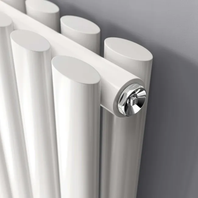 Marbella White Double Oval Panel Radiator 600x1620mm