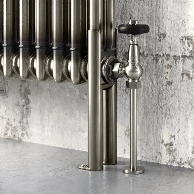 Athens Raw Metal Double Column Horizontal Traditional Radiator 600x1415mm