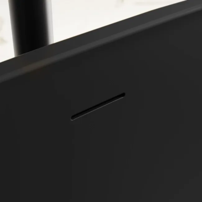 Ealing 1700mm Matt Black Freestanding Bath