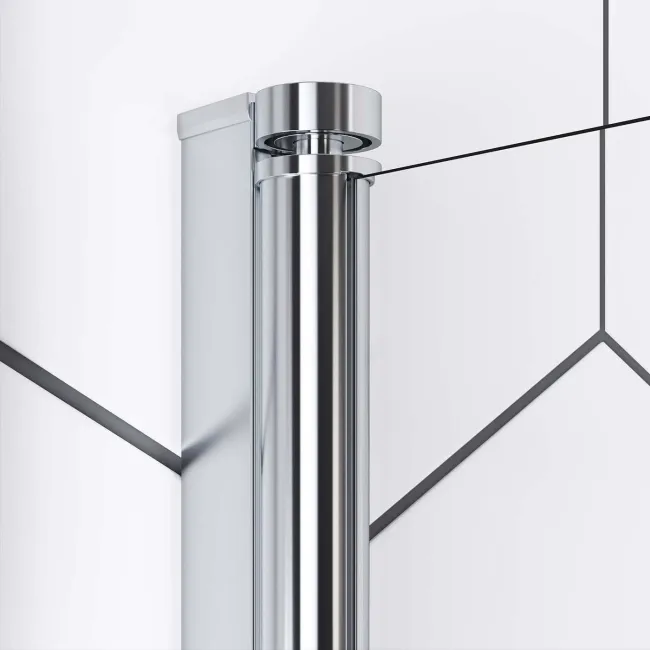 Venice 4mm Bath Screen with Towel Rail - 800mm