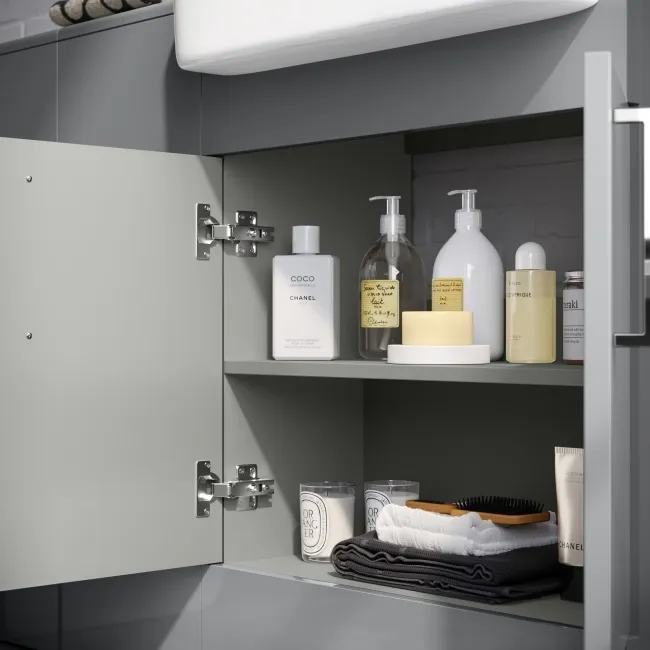 Harper Stone Grey Combination Vanity Basin and Miami Toilet 1500mm