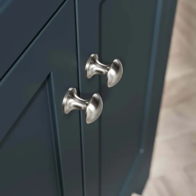 Bermuda Inky Blue Basin Vanity Drawer and Back To Wall Toilet 1300mm (Excludes Pan & Cistern)