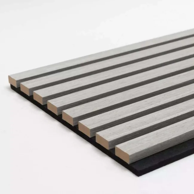 Trepanel XL® 3m Ash Grey Acoustic Wood Standard Slat Panels