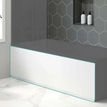 Gloss White Wooden Bath Front Panel 1700mm