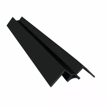 Trepanel Aqua® Shower Panel PVC Internal Corner Joint Black
