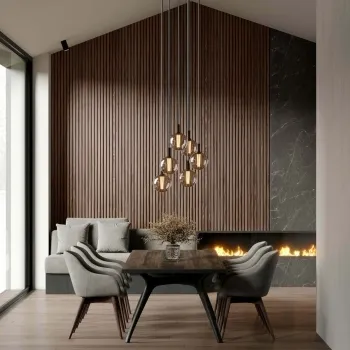 Trepanel XL® 3m Autumn Brown Acoustic Wood Standard Slat Panels