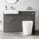 Harper Charcoal Elm Combination Vanity Basin and Boston Toilet 1200mm - Left Handed