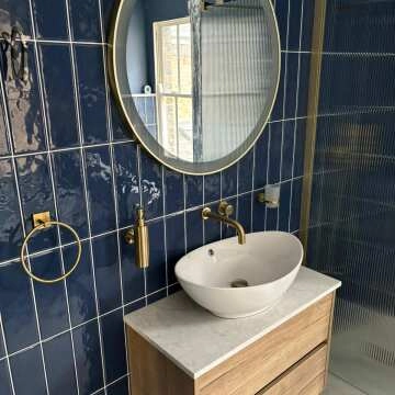 Mollie Brushed Brass Round Illuminated LED Mirror 800mm