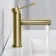 Don Brushed Brass Basin Mixer Tap