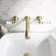 Beauly Traditional Brushed Brass Wall Mounted Basin Mixer Tap