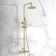 Ballina Premium Brushed Brass Round Thermostatic Shower