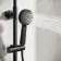 Matt Black Round Thermostatic Shower