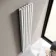 Marbella White Double Oval Panel Radiator 1800x360mm