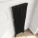 Athens Matt Black Double Column Vertical Traditional Radiator 1800x560mm