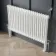 Athens White Double Column Horizontal Traditional Radiator 600x1010mm